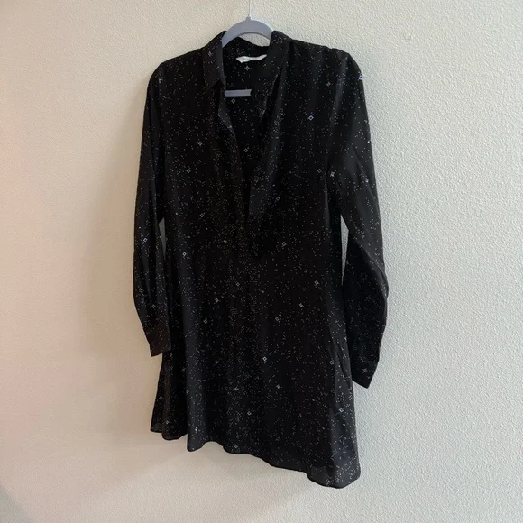 & other stories black shirt dress & OTHER STORIES Cotton Blend Shirt Dress